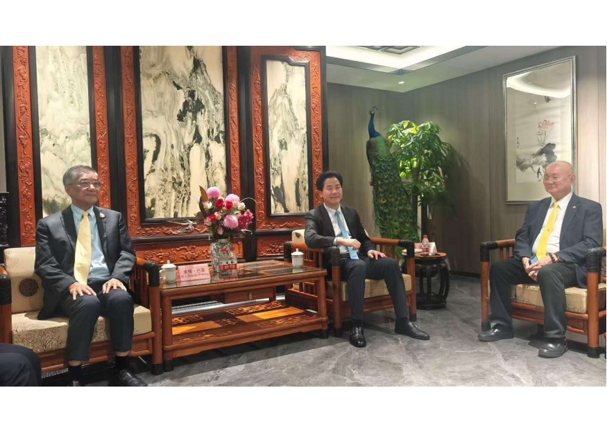 在广州中山会见30多年友谊 老朋友兄长泰国 素博·巴莫亲王